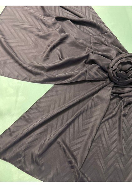 Jakarlı Şal 75 x 190 mm Mor Renği