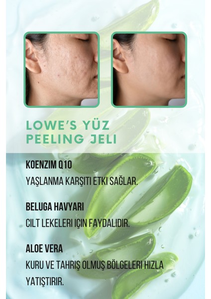 Lowe’s Yüz Peeling Jeli 100 ml, Beluga Caviar Cucumber Aloe Vera