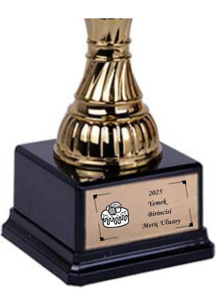 Kişiye Özel Yemek Tasarımlı Legend Ödül Kupası fırsatları