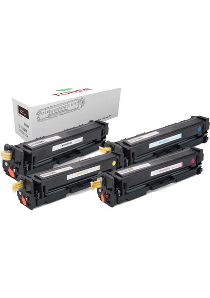 Hp 201A / Hp CF400A Laserjet Pro Mfp M277N Muadil Toneri 1 Set 4 Renk