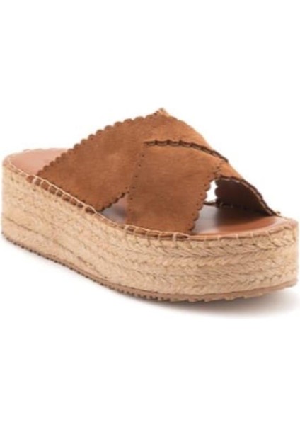 23170006Y Kadın Hakiki Süet Deri Jüt Dolgu Taban Terlik fırsatları