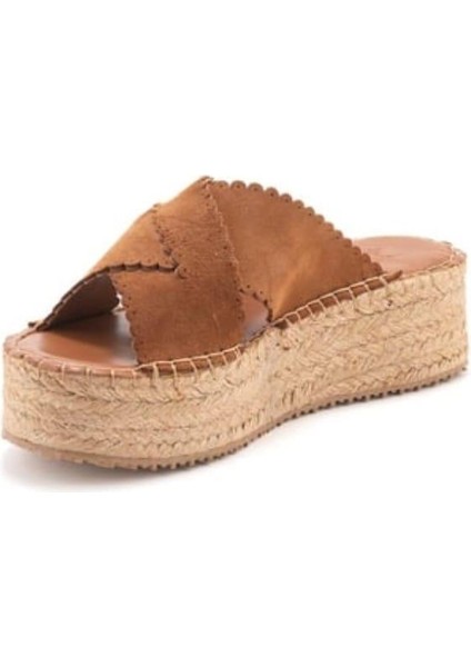 23170006Y Kadın Hakiki Süet Deri Jüt Dolgu Taban Terlik indirimleri
