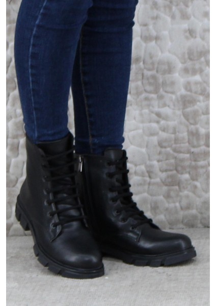 5285 Rahat Fermuarlı Bağçıklı Kaymaz Taban Sıcak Astar Kadın Bot fiyatları