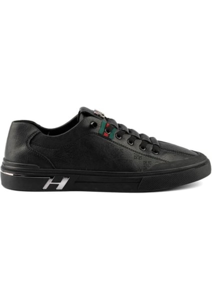 24510-3 Erkek Ithal Taban Monogram Baskılı Sneaker Spor Ayakkabı