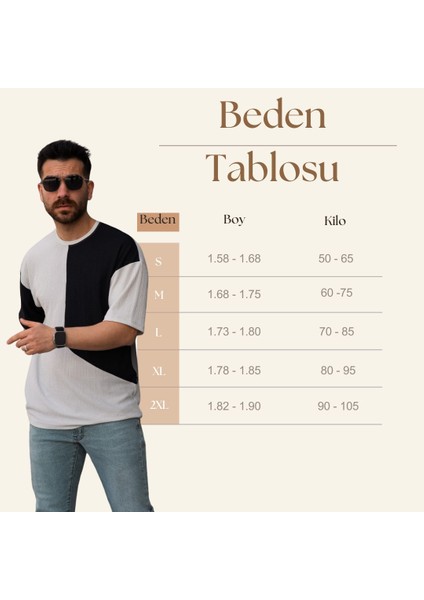 Tişört Erkek Parçalı Desen Regular Fit Bisiklet Yaka Bürümcük Tshirt Erkek T-Shirt fiyatları