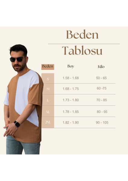 Tişört Erkek Parçalı Desen Regular Fit Bisiklet Yaka Bürümcük Tshirt Erkek T-Shirt fiyatları