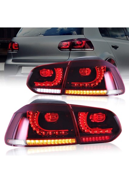 2009 - 2012 Volkswagen Golf 6 Gülen Yüz R20 LED Stop Takımı