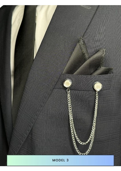 Damat & Sağdıç Iğneli Yaka Zinciri modelleri