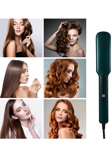2 In1 110V-220V Saç Düzleştirici Seramik Sır Hızlı Isıtma ve Şekil Verme (4825)