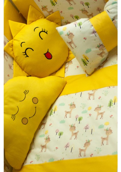 Park Yatak Bebek Uyku Seti Nevresim Takımı 70x110 Bambi Sarı fiyatları