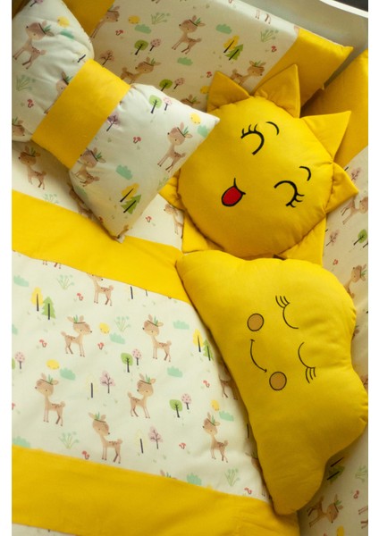 Park Yatak Bebek Uyku Seti Nevresim Takımı 70x110 Bambi Sarı fırsatları