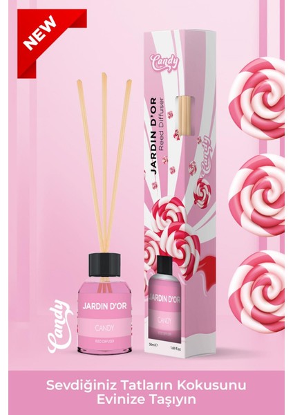 Candy Reed Diffuser 50 ml - Şeker Çubuklu Oda Kokusu