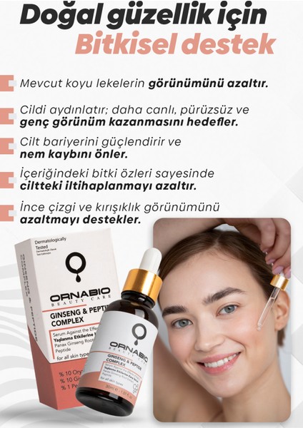 Gınseng & Peptıde Yaşlanma Etkilerine Karşı Serum