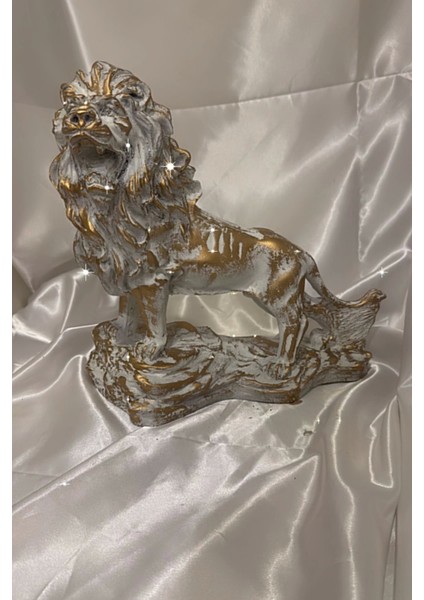 Aslan Kukreyen Aslan Galatasaray Biblosu Beyaz Gold Eskitme