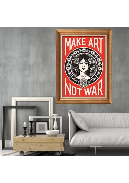 Altın Çerçeveli Paspartulu Tablo KL2927