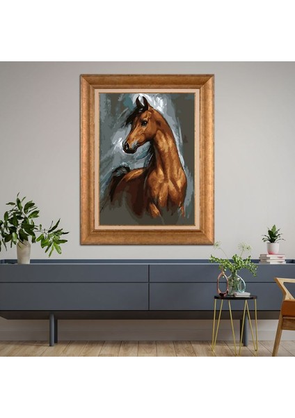 Altın Çerçeveli Paspartulu Tablo KL2566