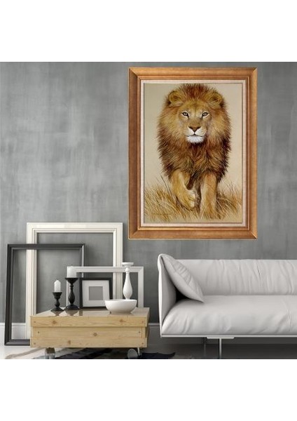 Altın Çerçeveli Paspartulu Tablo KL3125