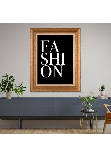 Altın Çerçeveli Paspartulu Tablo KL2075