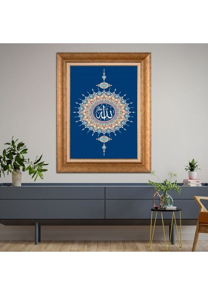 Altın Çerçeveli Paspartulu Tablo KL1156