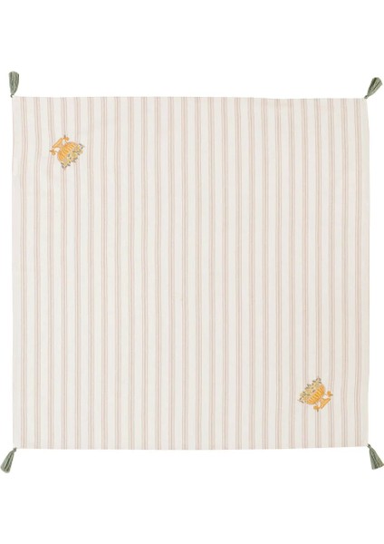 Home Nakışlı Püsküllü Masa Örtüsü 90 x 90 cm modelleri