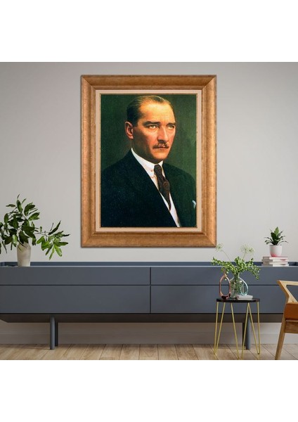 Altın Çerçeveli Paspartulu Tablo KL3652