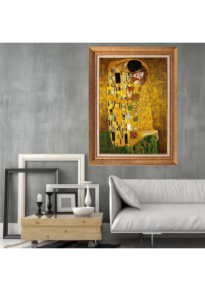 Altın Çerçeveli Paspartulu Tablo KL3096