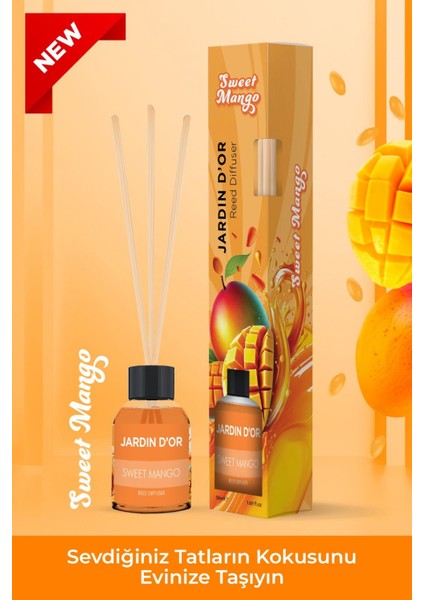 Sweet Mango Reed Diffuser 50 ml - Tatlı Mango Çubuklu Oda Kokusu