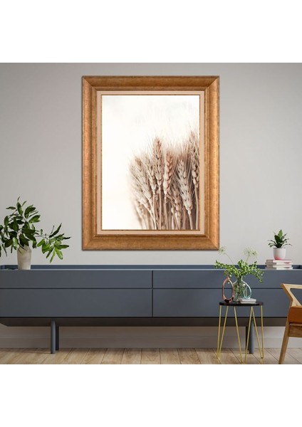Altın Çerçeveli Paspartulu Tablo KL1429