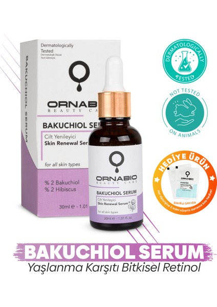 Bakuchiol Serum Yaşlanma Karştı Bitkisel Retinol