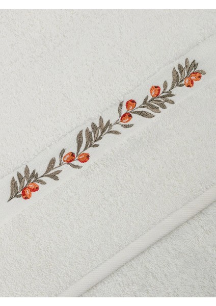 Lcw Home Çiçek Nakışlı Yüz Havlusu 50X80 cm