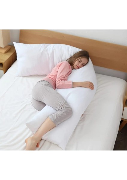 Çiçekce Home Hamile Yastığı Silikonluyan Yatış / - Destekleyici Yastık, Destek Yastığı