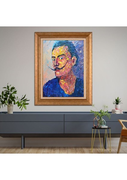 Altın Çerçeveli Paspartulu Tablo KL1418