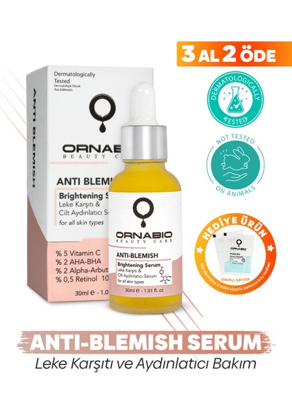 Anti-Blemish Bakım Serumu - Vitamin C Aha-Bha - Alpha - Arbutin Retinol