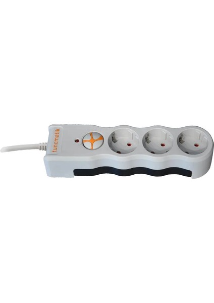 Tuncmatik Üçlü Enerji Akım Korumalı Priz Powersurge 3'lü 1,5 mt Kablolu