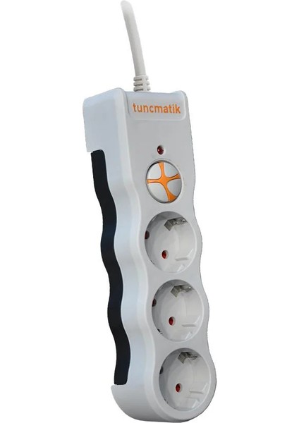 Tuncmatik Üçlü Enerji Akım Korumalı Priz Powersurge 3'lü 1,5 mt Kablolu