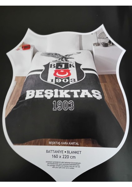 Lisanslı Beşiktaş Battaniye Tek Kişilik