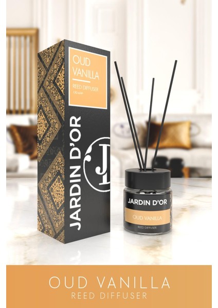 Oud Vanilla Lux Reed Diffuser 120 ml - Çubuklu Oda Kokusu