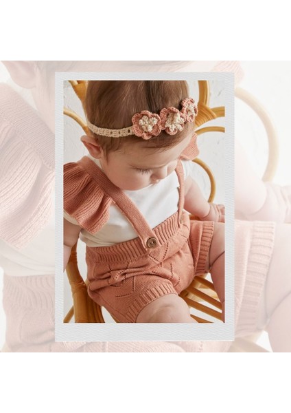 Patıque Kıds – Organik Pamuk - Gül Kurusu Kız Bebek Triko Fırfırlı Salopet Tulum modelleri