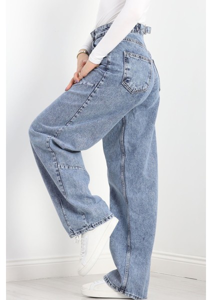 Baggy Jean Kot Pantolon Mavi - 20891.1184.