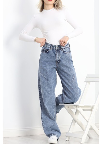 Baggy Jean Kot Pantolon Mavi - 20891.1184.