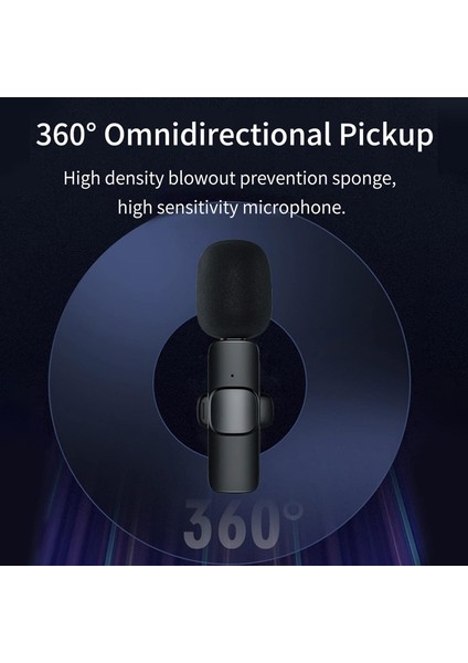 K9 Kablosuz Type-C, Samsung, Android Cihazlar, Yaka Mikrofonu 2'li, Vlog Mikrofonu, Video Çekim Mikrofonu, Podcast Mikrofonu, modelleri