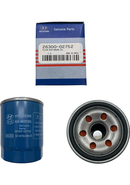 Yağ Filtresi Hyundaı I20 - I10 - Accent Blue Benzinli 26300-02752 modelleri