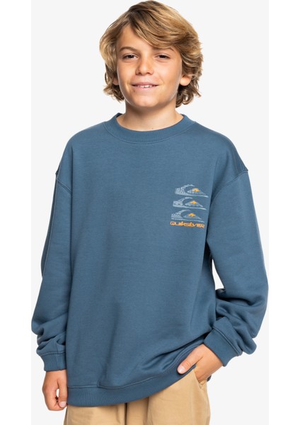 EQBFT03908-18314 Screen Crew Erkek Çocuk Sweatshirt modelleri