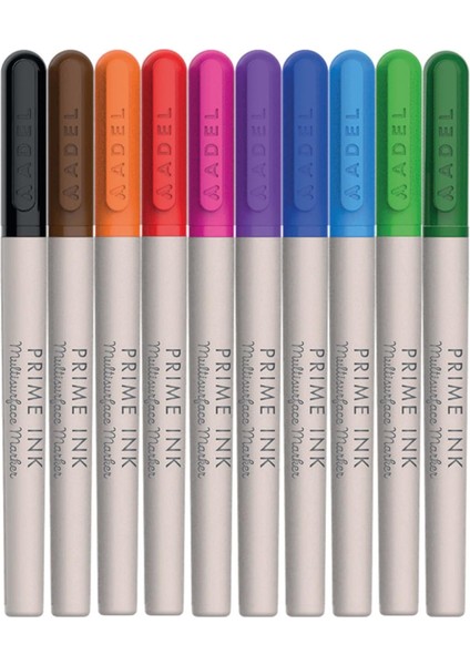 Adel Prime Ink Multisurface 10'lu Klasik Markör