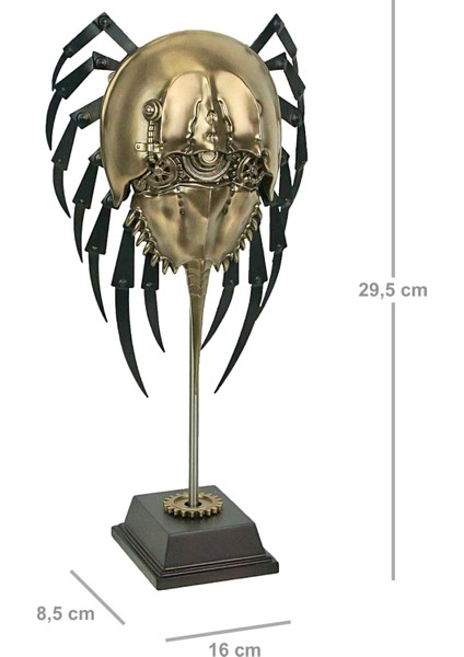 Steampunk Serisi Kaideli At Nalı Yengeçi (Horseshoe Crab) Biblo