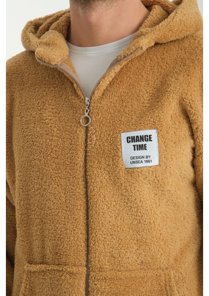 "change Time" Erkek Kapüşonlu Peluş Ceket fiyatları