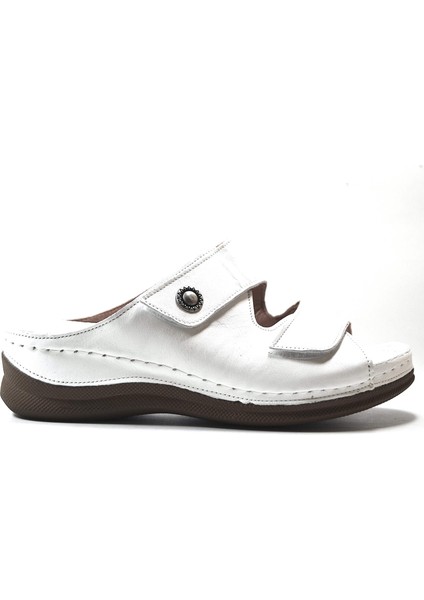 415 Hakiki Deri Anatomik Cırtlı Kadın Anne Terlik