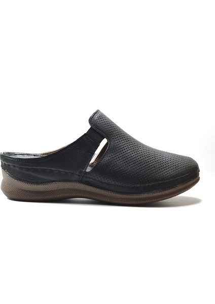 419 Siyah Anatomik Önü Kapalı Kadın Anne Terlik