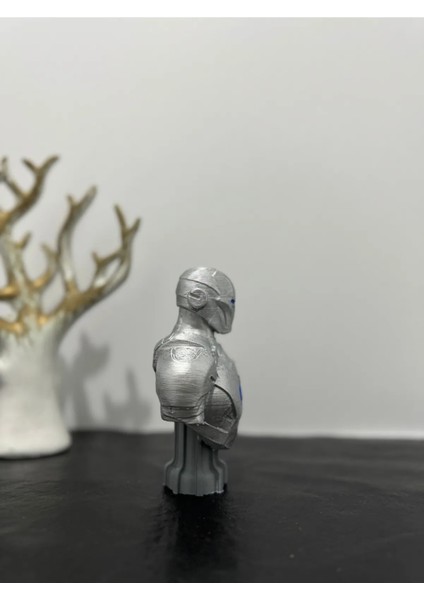 Marvel Iron Man Büst Figürü Gümüş Renk 12,5cm - Demir Adam fiyatları