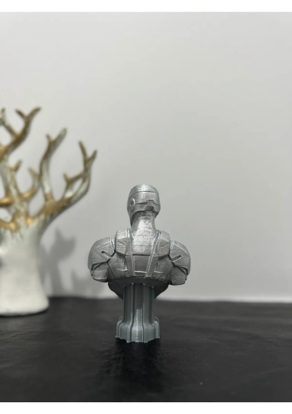 Marvel Iron Man Büst Figürü Gümüş Renk 12,5cm - Demir Adam fırsatları